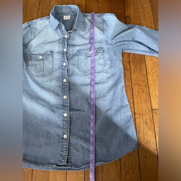 J.Crew the perfect Shirt button down 100% cotton preppy coastal boho - Picture 7 of 8
